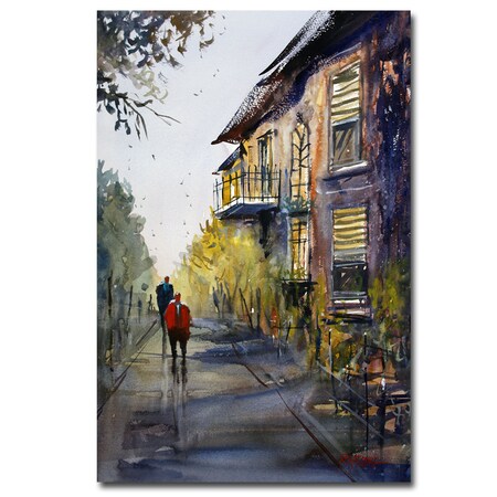 Trademark Fine Art Ryan Radke 'Cedarburg Shadows' Canvas Art, 30x47 RAR0013-C3047GG
